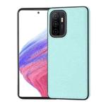 For Samsung Galaxy A33 5G Litchi Pattern Stitched Side-mounted Phone Case(Mint Green)