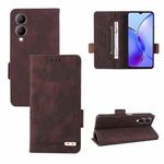 For vivo Y17s Magnetic Clasp Leather Phone Case(Brown)