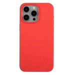 For iPhone 15 Pro Max Wheat Straw Material + TPU Phone Case(Red)