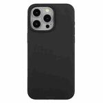 For iPhone 15 Pro Max Wheat Straw Material + TPU Phone Case(Black)