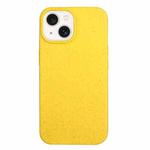 For iPhone 15 Wheat Straw Material + TPU Phone Case(Yellow)