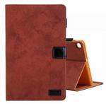 For Samsung Galaxy Tab A9 Cloth Texture Leather Tablet Case(Brown)