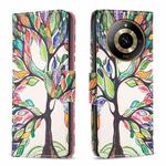 For  Realme 11 4G Colored Drawing Pattern Leather Phone Case(Tree Life)