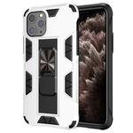 For iPhone 11 Pro Max Armor Shockproof TPU + PC Magnetic Protective Case with Invisible Holder(White)