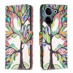 For Tecno Camon 20/Camon 20 Pro 4G Colored Drawing Pattern Leather Phone Case(Tree Life)