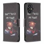 For Tecno Pova Neo 3 Colored Drawing Pattern Leather Phone Case(Bear)