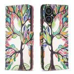 For Tecno Pova Neo 3 Colored Drawing Pattern Leather Phone Case(Tree Life)