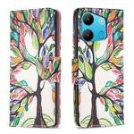 For Tecno Spark Go 2023/Pop 7 Pro Colored Drawing Pattern Leather Phone Case(Tree Life)