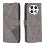 For Tecno Spark 30 Pro 4G Magnetic Buckle Rhombus Texture Leather Phone Case(Grey)