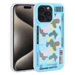 For iPhone 15 Pro Max Mutural Billboard Series Phone Case(Sky Blue)