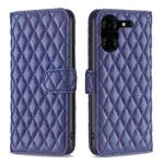 For Tecno Pova 5 Pro 5G Diamond Lattice Wallet Flip Leather Phone Case(Blue)