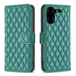 For Tecno Pova 5 Pro 5G Diamond Lattice Wallet Flip Leather Phone Case(Green)