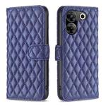 For Tecno Camon 20 Pro 5G Diamond Lattice Wallet Flip Leather Phone Case(Blue)