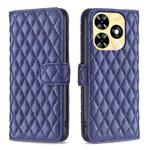For Tecno Spark 20 Diamond Lattice Wallet Flip Leather Phone Case(Blue)