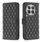 For Tecno Camon 30 Premier 5G Diamond Lattice Wallet Flip Leather Phone Case(Black)