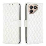 For Tecno Pova 7 Ultra 5G Diamond Lattice Wallet Flip Leather Phone Case(White)