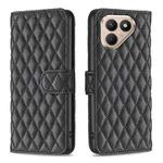 For Tecno Pova 7 Ultra 5G Diamond Lattice Wallet Flip Leather Phone Case(Black)