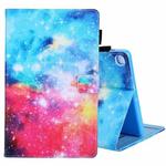 For Samsung Galaxy Tab A9+ Colored Drawing Leather Tablet Case(Beautiful Starry Sky)