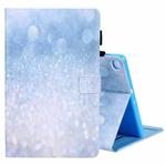 For Samsung Galaxy Tab A9 Colored Drawing Leather Tablet Case(Sparkling Sand)