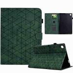 For Samsung Galaxy Tab A 10.1 2019 T510 Rhombus TPU Leather Tablet Case(Green)
