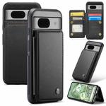For Google Pixel 8a CaseMe C22 Card Slots Holder RFID Anti-theft Phone Case(Black)