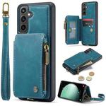 For Samsung Galaxy S23 FE CaseMe C20 Multifunctional RFID Leather Phone Case(Blue)