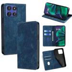 For Motorola Moto G Stylus 5G 2025 RFID Anti-theft Brush Magnetic Leather Phone Case(Blue)