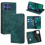 For Motorola Moto G Stylus 5G 2025 RFID Anti-theft Brush Magnetic Leather Phone Case(Green)