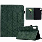 For Lenovo Tab M9 Rhombus TPU Smart Leather Tablet Case(Green)