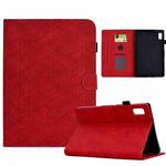 For Lenovo Tab M9 Rhombus TPU Smart Leather Tablet Case(Red)