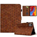 For Lenovo Xiaoxin Pad 11 2025 Rhombus TPU Smart Leather Tablet Case(Brown)