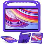 For Xiaomi Redmi Pad Pro 12.1 Handle EVA Shockproof Tablet Case with Holder(Purple)