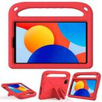 For Xiaomi Redmi Pad SE 8.7 Handle EVA Shockproof Tablet Case with Holder(Red)