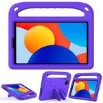 For Xiaomi Redmi Pad SE 8.7 Handle EVA Shockproof Tablet Case with Holder(Purple)