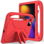 For Xiaomi Pad 7 / 7 Pro Handle EVA Shockproof Tablet Case with Holder(Red)
