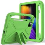 For Xiaomi Pad 7 / 7 Pro Handle EVA Shockproof Tablet Case with Holder(Green)