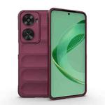 For Huawei nova 11 SE Magic Shield TPU + Flannel Phone Case(Wine Red)