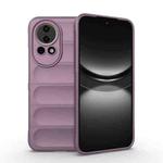 For Huawei nova 12 5G Magic Shield TPU + Flannel Phone Case(Purple)