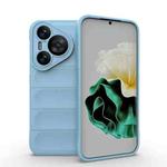 For Huawei Pura 70 Magic Shield TPU + Flannel Phone Case(Light Blue)