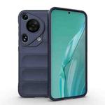 For Huawei Pura 70 Ultra Magic Shield TPU + Flannel Phone Case(Dark Blue)