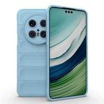 For Huawei Mate 70 Pro 5G Magic Shield TPU + Flannel Phone Case(Light Blue)