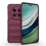 For Huawei Mate 70 Pro 5G Magic Shield TPU + Flannel Phone Case(Wine Red)