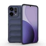 For Huawei nova 14 5G Magic Shield TPU + Flannel Phone Case(Dark Blue)