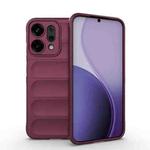 For Huawei nova 14 5G Magic Shield TPU + Flannel Phone Case(Wine Red)