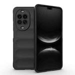 For Huawei nova 14 Pro 5G Magic Shield TPU + Flannel Phone Case(Black)