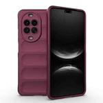 For Huawei nova 14 Pro 5G Magic Shield TPU + Flannel Phone Case(Wine Red)