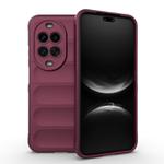 For Huawei nova 14 Ultra Magic Shield TPU + Flannel Phone Case(Wine Red)