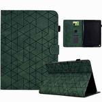 For Amazon Fire HD 10 2021 Rhombus TPU Smart Leather Tablet Case(Green)