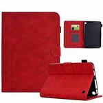 For Amazon Fire 7 2022 Rhombus TPU Smart Leather Tablet Case(Red)