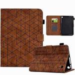 For Amazon Fire 7 2022 Rhombus TPU Smart Leather Tablet Case(Brown)